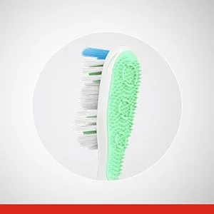 Colgate 360 Extra Soft Toothbrush for Sensitive Teeth and Gums with Tongue and Cheek Cleaner - 2 Count 2 Count (Pack of 1) Extra Soft - Sensitive Enamel