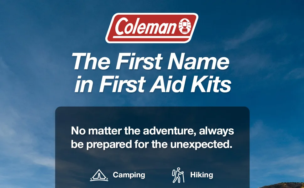 Coleman All Purpose Mini First Aid Kit - 27 Pieces - Family First Aid kit, first aid tins, travel first aid kit, small first aid kit, basic first aid kit