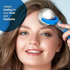 Cold Massage Roller Ball | Cold Therapy | Ice Roller Ball with Handle | cryo Stick | Relieve Muscle Pain | Blue - headache