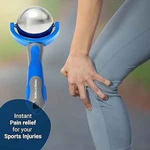 Cold Massage Roller Ball | Cold Therapy | Ice Roller Ball with Handle | cryo Stick | Relieve Muscle Pain | Blue - relief pain