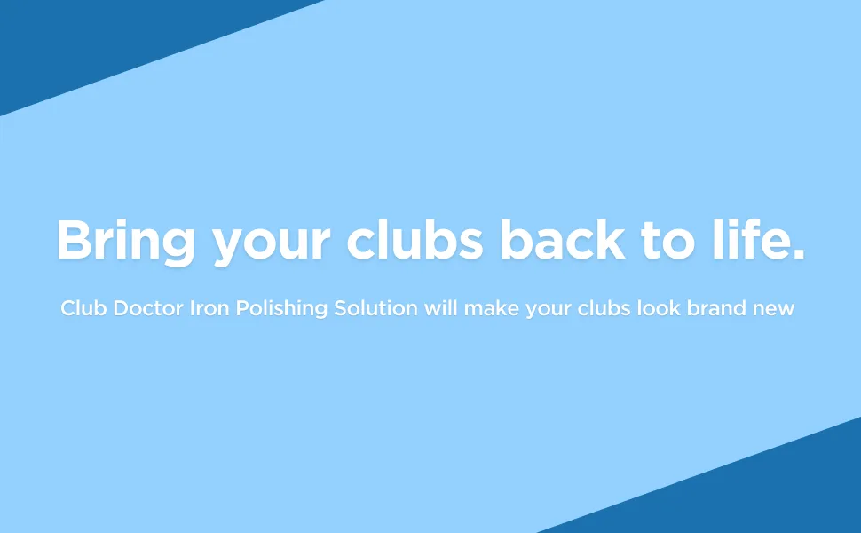Club Doctor - Iron Polishing Solution - Golf Club Polish - Buff, Shine, Restore - Remove Scratches, Scuffs, and Rust - Improve Confidence - Golf Bag Essential - 8 oz - IPSA+CONTENT2