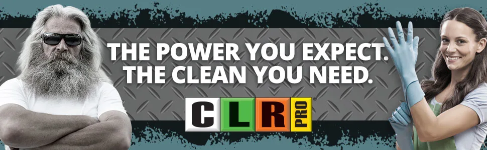 CLR PRO Calcium, Lime and Rust Remover, 1 Gallon Bottle 128 Ounce (Pack of 1) Remover - CLR Main Banner