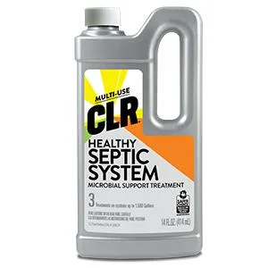 CLR Healthy Septic System, Microbial Support Treatment, 14 Ounce Bottle - CLR HEALTHY SEPTIC SYSTEM - 14 OZ