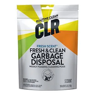 CLR Fresh & Clean Garbage Disposal, Fresh Scent Weekly Foaming Cleaning Pods, 5 Pods Total (Packaging May Vary) 5 Count (Pack of 1) - CLR FRESH & CLEAN GARBAGE DISPOSAL