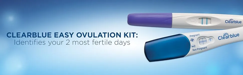 Clearblue Ovulation Complete Starter Kit, 10 Ovulation Tests and 1 Pregnancy Test - Clearblue Easy Ovulation Kit, Identifies your 2 most fertile days, Easy Ovulation Kit