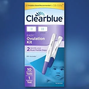 Clearblue Ovulation Complete Starter Kit, 10 Ovulation Tests and 1 Pregnancy Test - Clearblue Ovulation Kit