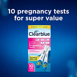 Clearblue Clearblue Pregnancy Test Combo Pack, 10ct - 2 Digital with Smart Countdown & 8 Rapid Detection - Super Value Pack 10 Count (Pack of 1) - Clearblue Pregnancy Test Combo Value Pack