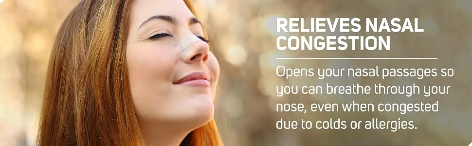 Clear Passage Nasal Strips Medium, Clear, 50 ct | Works Instantly to Improve Sleep, Reduce Snoring, & Relieve Nasal Congestion Due to Colds & Allergies Clear Medium - Clear Passage nasal strips for snoring sleeping congestion compare to breathe right sleep