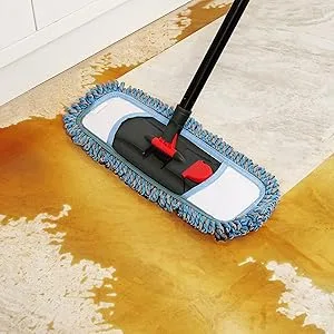 CLEANHOME Dust Mop for Floor Cleaning Microfiber Professional Dry & Wet Flat Mops for Tile Floors with a Extra Chenille Refill Mopping Pad for Hardwood,Tile,Marble Floor - product information 6
