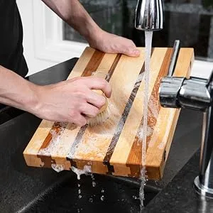 CLARK'S Cutting Board Care Gift Set - Cutting Board Soap, Oil, Wax, and Buffing Pad. Enriched with Orange & Lemon Oils. Small Sizes for a Big Impact! - cutting board soap