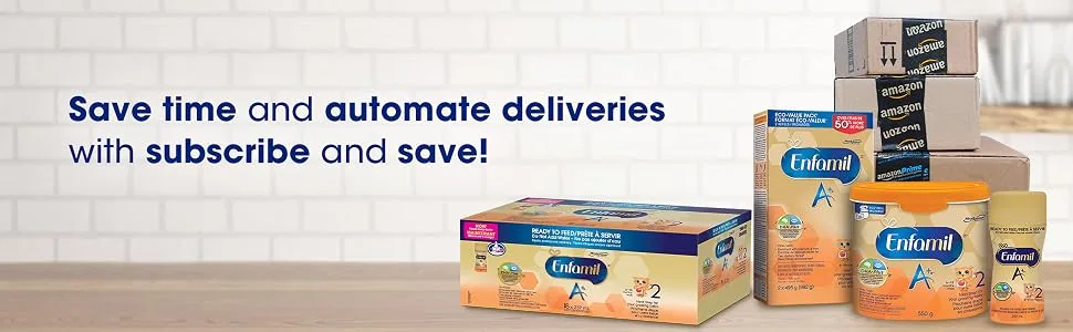 Enfamil A+ 2 Infant Formula Concentrated Liquid 385mL 12 cans - package