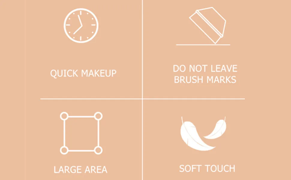 Foundation Brush Flat Makeup Brush for Face Lightweight Flawless Cosmetic Brush Cream Blush Liquid Powder Brush with Protective Case - foundation brush