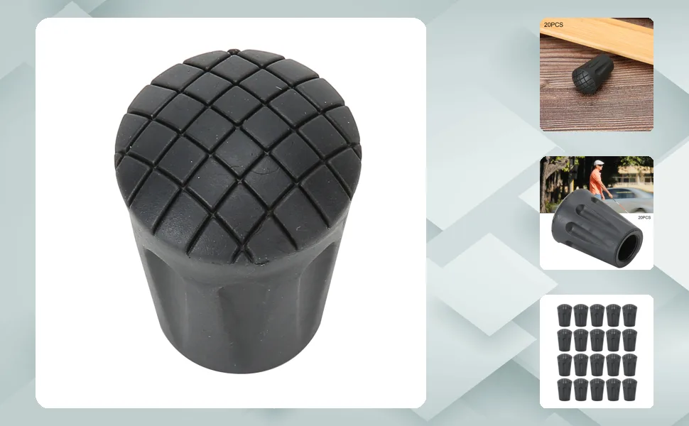 Replacement Reinforced Cane Tips Portable Cane Tips for Safety for Home Use - 1411200345411-1