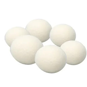 Drying Ball Reduce Static Electricity 6 Pcs Dehumidify High Density Wool Laundry Balls for Clothes Washing (5cm) - product information 3