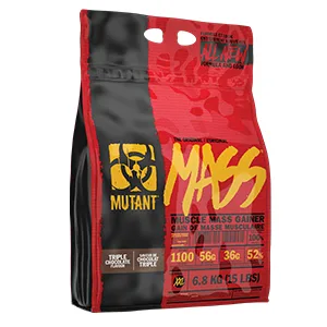MUTANT MASS Weight Gainer Protein Powder with a Whey Isolate Concentrate and Casein Protein Blend High-Calorie Shake 6.8 kg Cookies and Cream - pre workout supplement protein powder weight loss build muscle