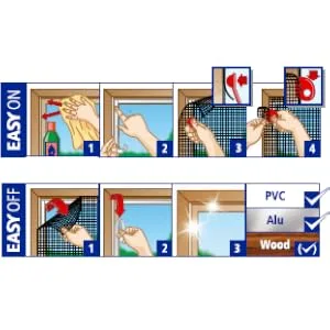 Tesa Mosquito Fly and Insect Screen for Doors 2 X 0.65 M X 2.5 M (max) White - product information 2
