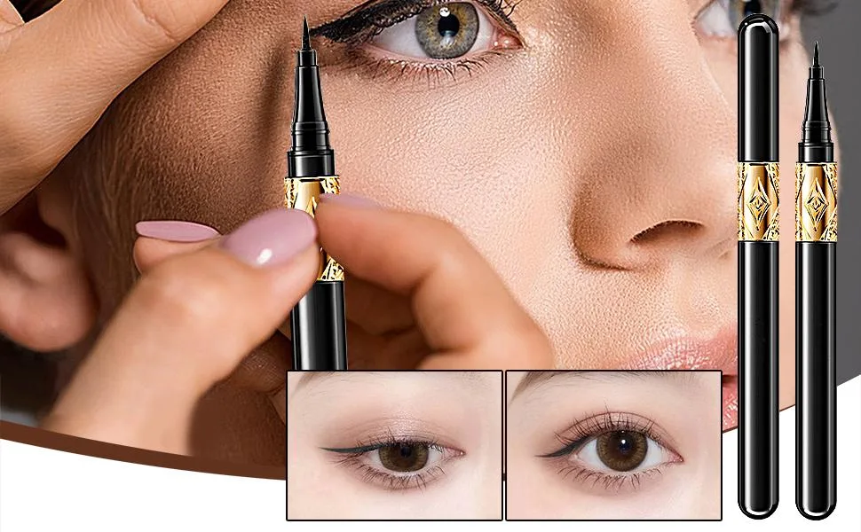 Eye Liner - Water Resistant Eyeliner Glides on Smoothly Longwearing Eye Liner Pencil Creates Bold & Defined Lines Eye Makeup for Precise Definition 1g Frifer - Black Eyeliner