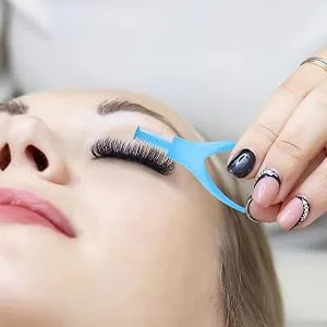 Frifer Lash Applicator Eyelashes Tools Mascara Shield Applicator Guard | Eyelash Tool Lash Buddy False Lashes Helper Lash Mascara Shield Applicator for Lashes Blue - 3 different functions