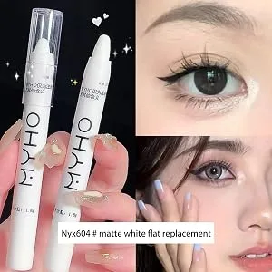 Eye Brightener Pencil - Sweatproof Shimmer Cream Eyeshadow Stick - Eye Brightener Stick -Proof Formula Lying Silkworm Eyeshadow Sticks for Eyes Frifer 02#pearl White - High Color Rendering and Smoothness Our