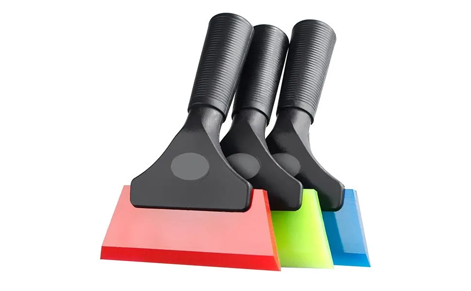 Car Window Squeegee Multi-Purpose Small Squeegee for Home | Window Tint Scrubber for Car Glass Shower Auto Red - Glass Squeegee - Soft Squeegee - Car Wrap Tools Window Tint Remover Car Automotive Sticker Decal