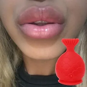 Lip Plumper Tool - Reusable Silicone Lips Enhancer Fish Shape Lip Plumping Tool | Suction Lip Plumper Device for Fuller Lips Natural Instant Lip Enhancement Tool - Excellent Materials