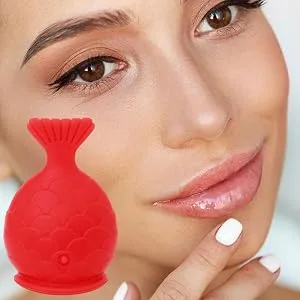 Lip Plumper Tool - Reusable Silicone Lips Enhancer Fish Shape Lip Plumping Tool | Suction Lip Plumper Device for Fuller Lips Natural Instant Lip Enhancement Tool - Stunning Version Fish Design
