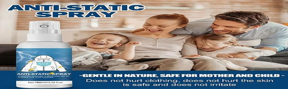 Anti Static Static Removal Spray Antistatic Spray Multi-purpose Static Removal Spray Spray Starch For Ironing Clothes For Clothes Safe And Effective Travel Size - Anti Static Static Removal Spray