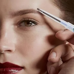 Eyebrow Pencil Waterproof Eyebrow Makeup - High Saturation Waterproof Eyebrow Pencil with Double Head Design Precision Eyebrow Pencil for Commute Frifer 04 Smoke Gray - A for Strong Shape