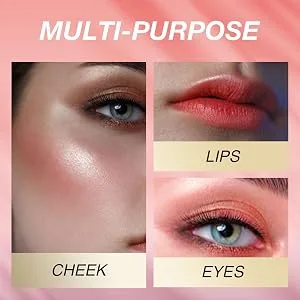 Cream - Multi-Stick Buildable Stick - Creamy Lightweight Blam for Cheeks Eyes and Lips Adds Color Valentine's Day Frifer 3# - Waterproof Long Lasting Our Cream