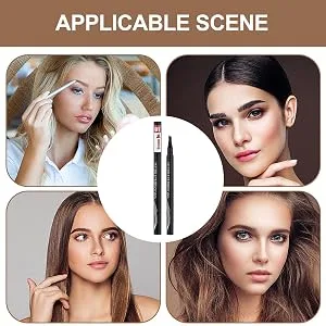 Multi-Fork Eyebrow Multi-Fork Pencils for Realistic Eyebrow Makeup Eyebrow Makeups with Natural Effect for Home Traveling Working Dating Gathering Frifer 3# Black - Waterproof and Smudge-Proof