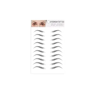 Stick On Eyebrows Temporary Brows - 3D Peel Off Long Lasting Waterproof Natural False Eyebrows Makeup Sticker For Eyebrow Grooming Shaping Frifer - Reusable Use Brows is not only