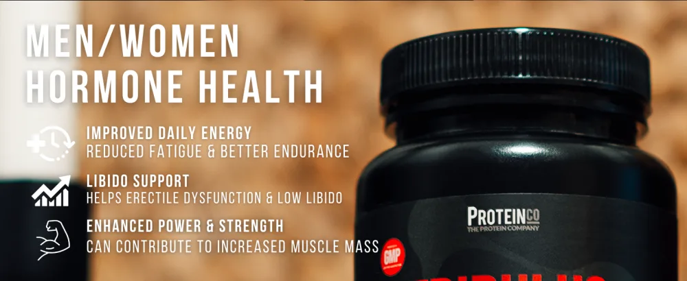 ProteinCo | Tribulus Terrestris & Maca | Natural Energy Performance Testosterone | 90 Capsules - Tribulus Maca