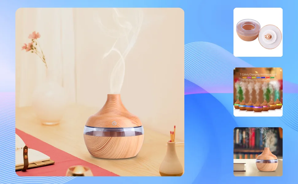 300ml Air Humidifier USB Oil Diffuser - JYA03499-1