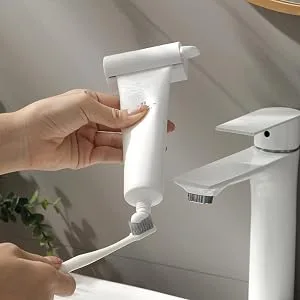 Toothpaste Roller | Magnetic Toothpaste Pusher for Wall | Tube Roller Squeezer for Family Washroom Bathroom Puts an End to Waste Simple and Practical Frifer - Easy Installation