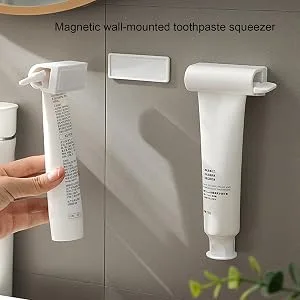 Toothpaste Roller | Magnetic Toothpaste Pusher for Wall | Tube Roller Squeezer for Family Washroom Bathroom Puts an End to Waste Simple and Practical Frifer - Selected Material