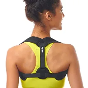 Selbite Posture Corrector for Women Men - Adjustable Back Straightener - Posture Brace - Discreet Back Brace for Upper Back - Comfortable Posture Trainer for Spinal Alignment - Back Brace