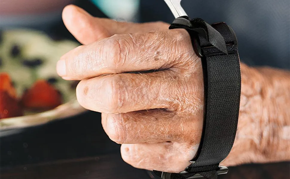 Tableware Use Aid Tool - Eating Assistance Fork Fixer for The Elderly and The Disabled Hand Mobility Silverware Fixer Eating Independently Spoon Fixing Tool for Home Frifer - Disabled Fork Food Aid Tool,Eating Assistance Fork Fixer for the Elderly and the Disabled -