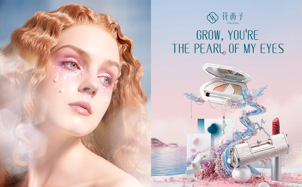 FLORASIS Eastern Romance Eyeshadow Palette(Pearl Edition) (521 Mermaid in Moonlight) - palette
