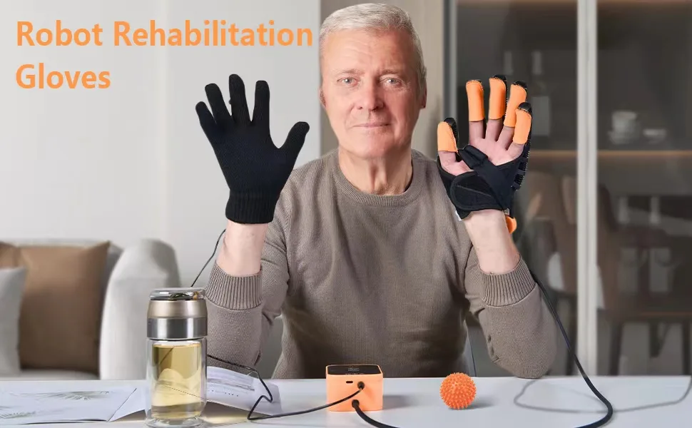 Rehabilitation Robot Gloves - Finger Rehabilitation Training Device Help Patient with Hand Dysfunction (Right Hand-L) - product information 1