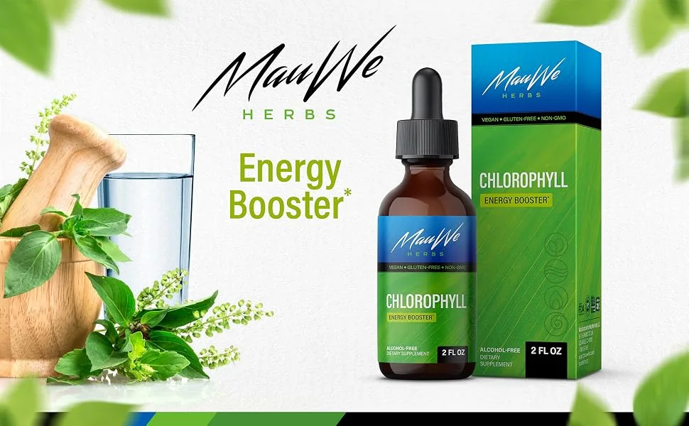 Chlorophyll Liquid Drops - Natural Dietary Supplement with Organic Sodium Copper Chlorophyllin Extract - Support Immune System & Boost Energy - Non-GMO Formula (2 fl oz) 2 Fl Oz (Pack of 1) - Banner