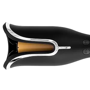 CHI Spin N Curl Ceramic Rotating Curling Iron | 1.25 Curling Iron | Ideal for Shoulder-Length Hair Between 6-16" | Include Cleaning Tool | Matte Black Black 1 Count (Pack of 1) - Spin N Curl, Hair, Wand, Ceramic, Barrel, Curling, Iron
