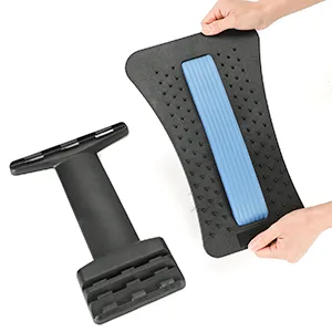 CHFSD Back Stretcher for Pain Relief, Multi-Level Back Cracker Lower Back Pain Relief Device, Lumbar Support Spine Board with 3 Adjustable Settings for Bed, Chair & Car with Massager Blue - spineboard