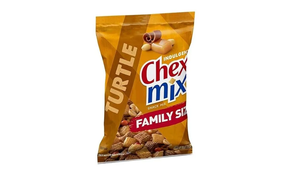 Chex Mix Snack Mix, Turtle, Indulgent Snack Bag, 14 oz Turtle 14 Ounce (Pack of 1) - product information 1
