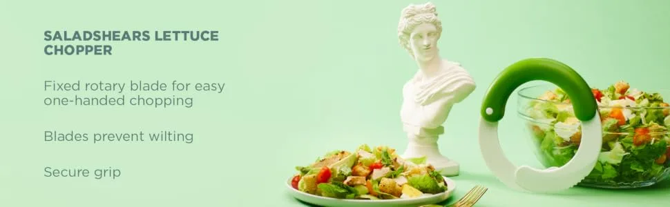 Chef'n SaladShears Lettuce Chopper - White Lettuce Chopper - Chef