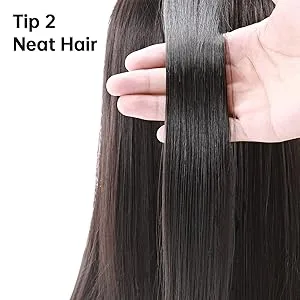 Charites Automatic Hair Crimper Iron for Women, Automatic Crimping Hair Iron for Texture and Volume with Rotating Ceramic Coated Rippled Barrels (Black) - Tip 2 - crimping iron