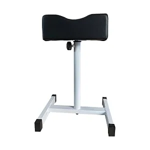 CHAOEEMY Pedicure Foot Rest Adjustable Manicure Height Technician Stand Stool with Non-Slip Legs Nail Equipment Salon Spa,Black - product information 2