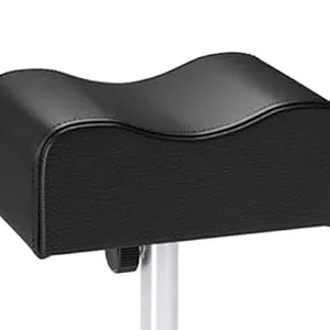 CHAOEEMY Pedicure Foot Rest Adjustable Manicure Height Technician Stand Stool with Non-Slip Legs Nail Equipment Salon Spa,Black - product information 4