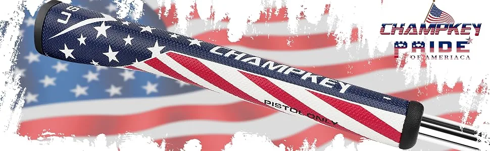 CHAMPKEY USA Pistol Golf Putter Grip | Comfortable Polyurethane and Lightweight Putter Grips Standard Pistol(No Tapered) - product information 1