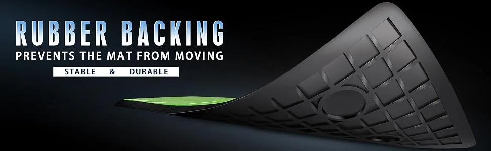CHAMPKEY Premium Golf Impact Mat 1.0 Edition | Analysis Swing Path and Correct Hitting Posture Golf Practice Mat | Advanced Guide and Rubber Backing Golf Hitting Mat M(13" x 17") - product information 4