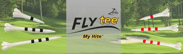 Champ 3-1/4" My Hite FLYtee Stripe Golf Tee, 100 Count White/Blue - FLYTEE MY HITE